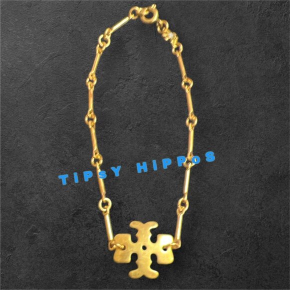 Tory Burch Jewelry - Tory Burch Gold Plated Logo Bracelet For Women
